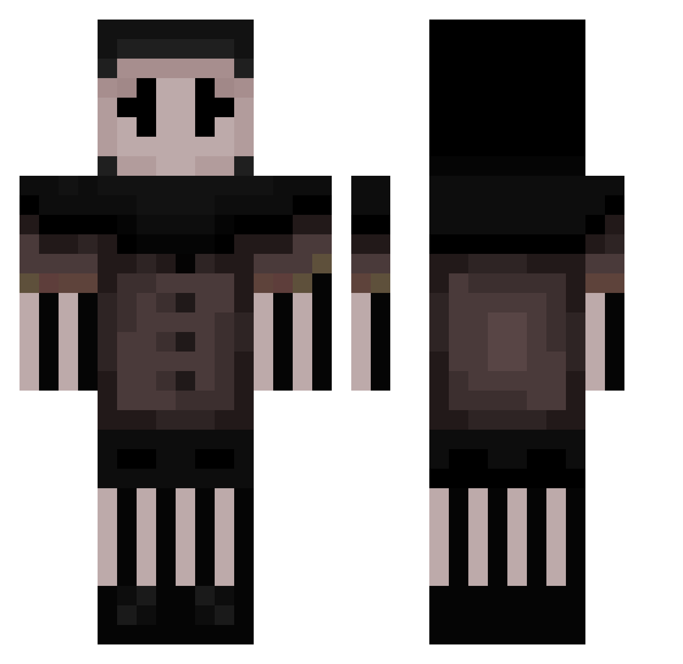 LJFitz1122 Minecraft skin, front and back view