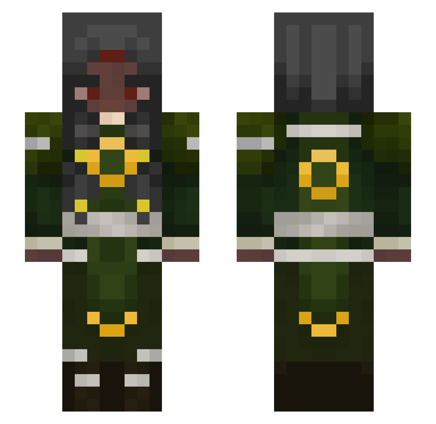 luvrubyy Minecraft skin, front and back view