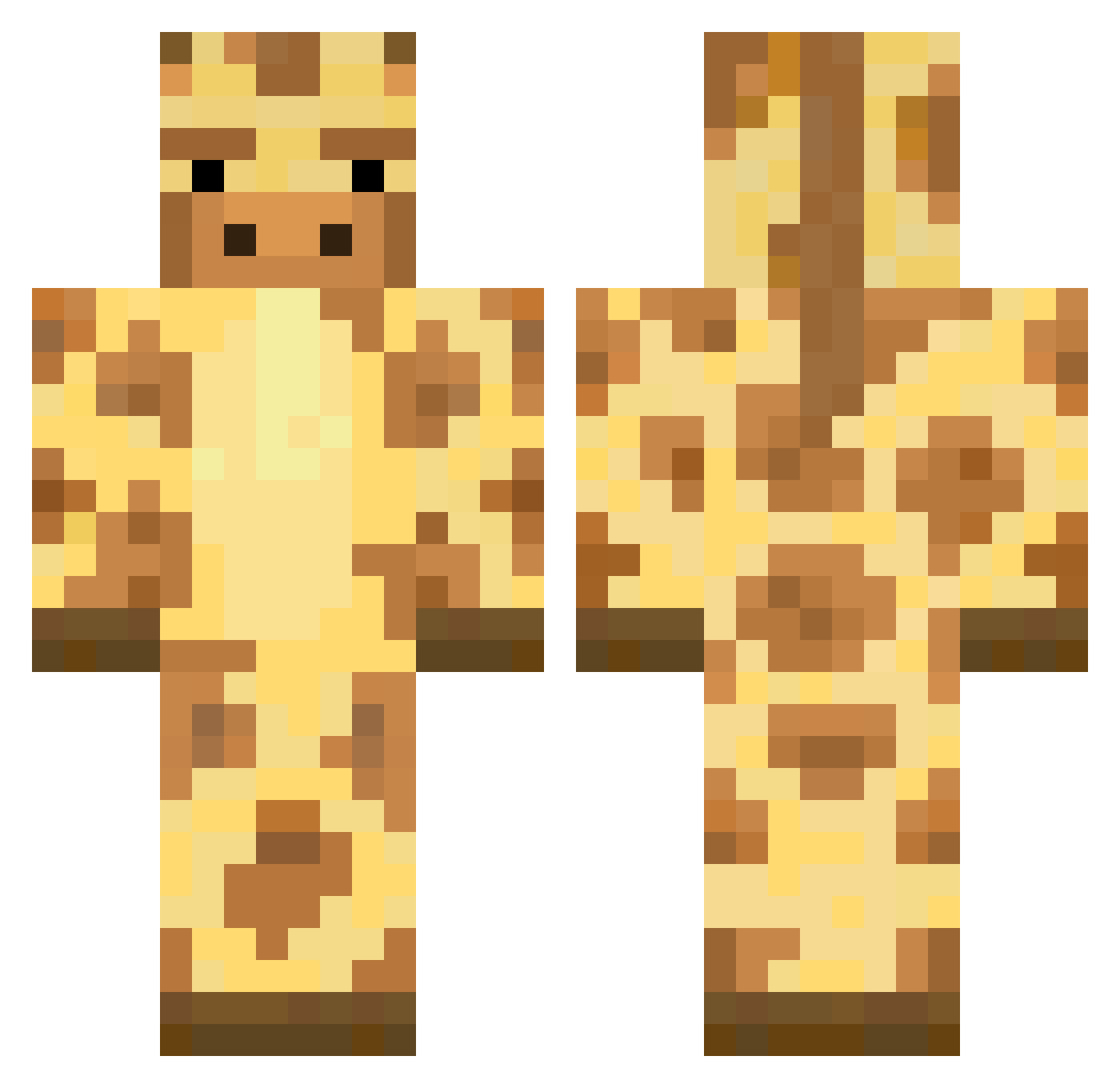 Blueberryclouds1 Minecraft skin, front and back view