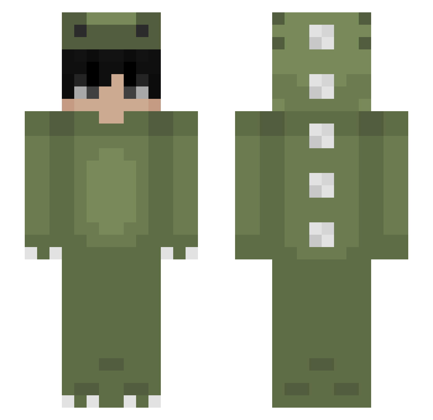 _doshiK_ Minecraft skin, front and back view