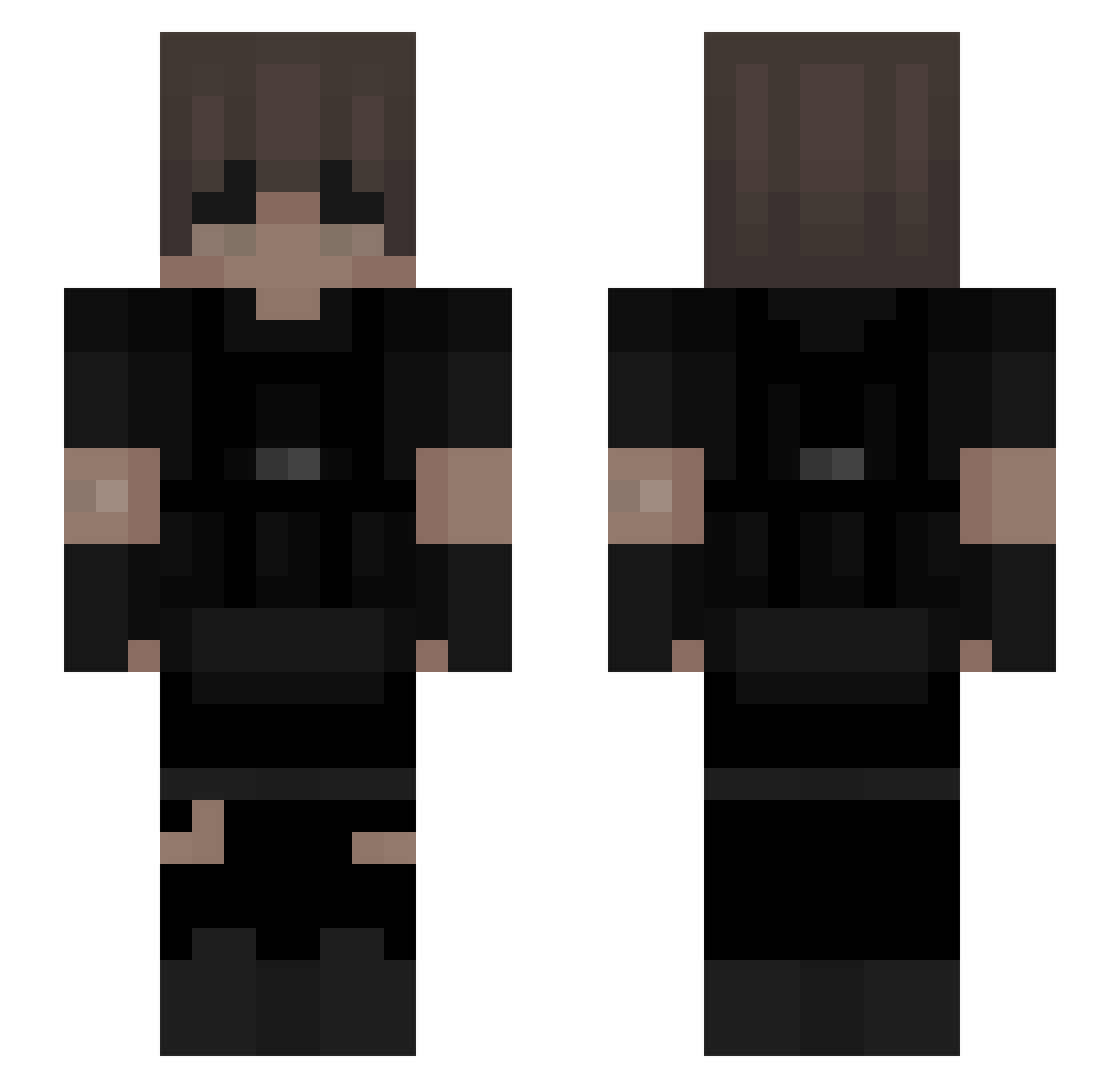 GraczRR2003 Minecraft skin, front and back view