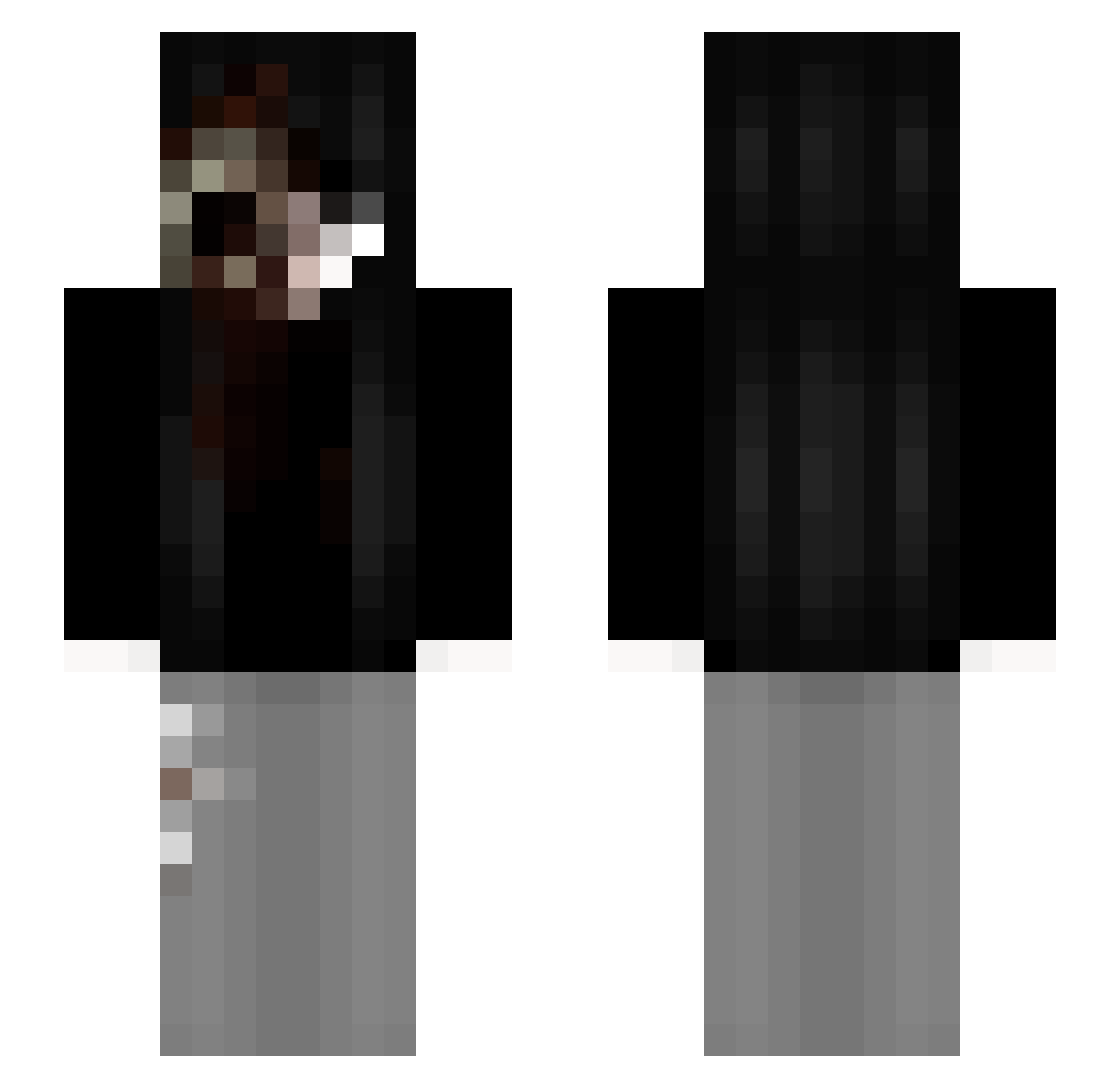 __Alexaaa__ Minecraft skin, front and back view