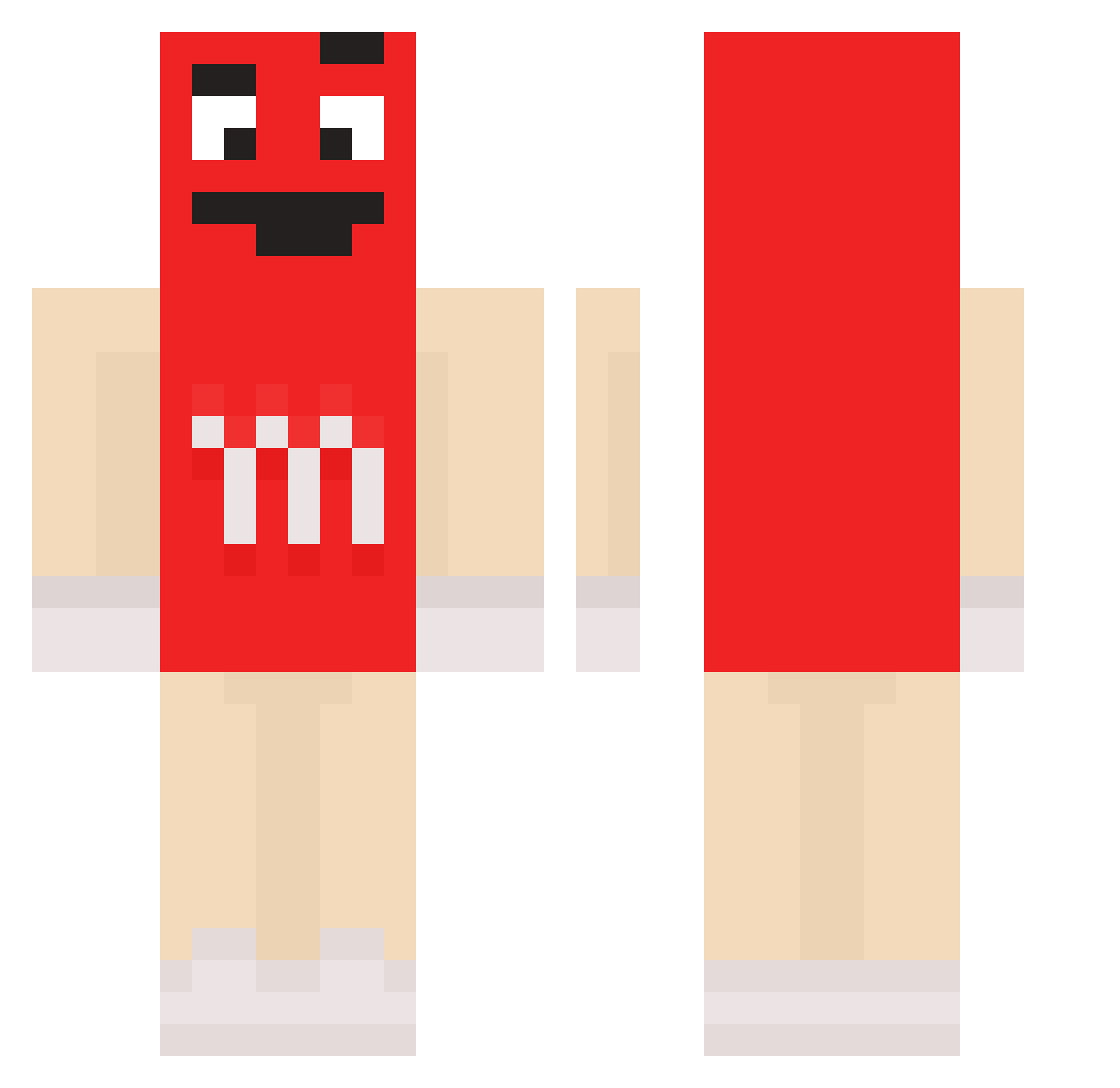 JOELFFAGOD999999 Minecraft skin, front and back view