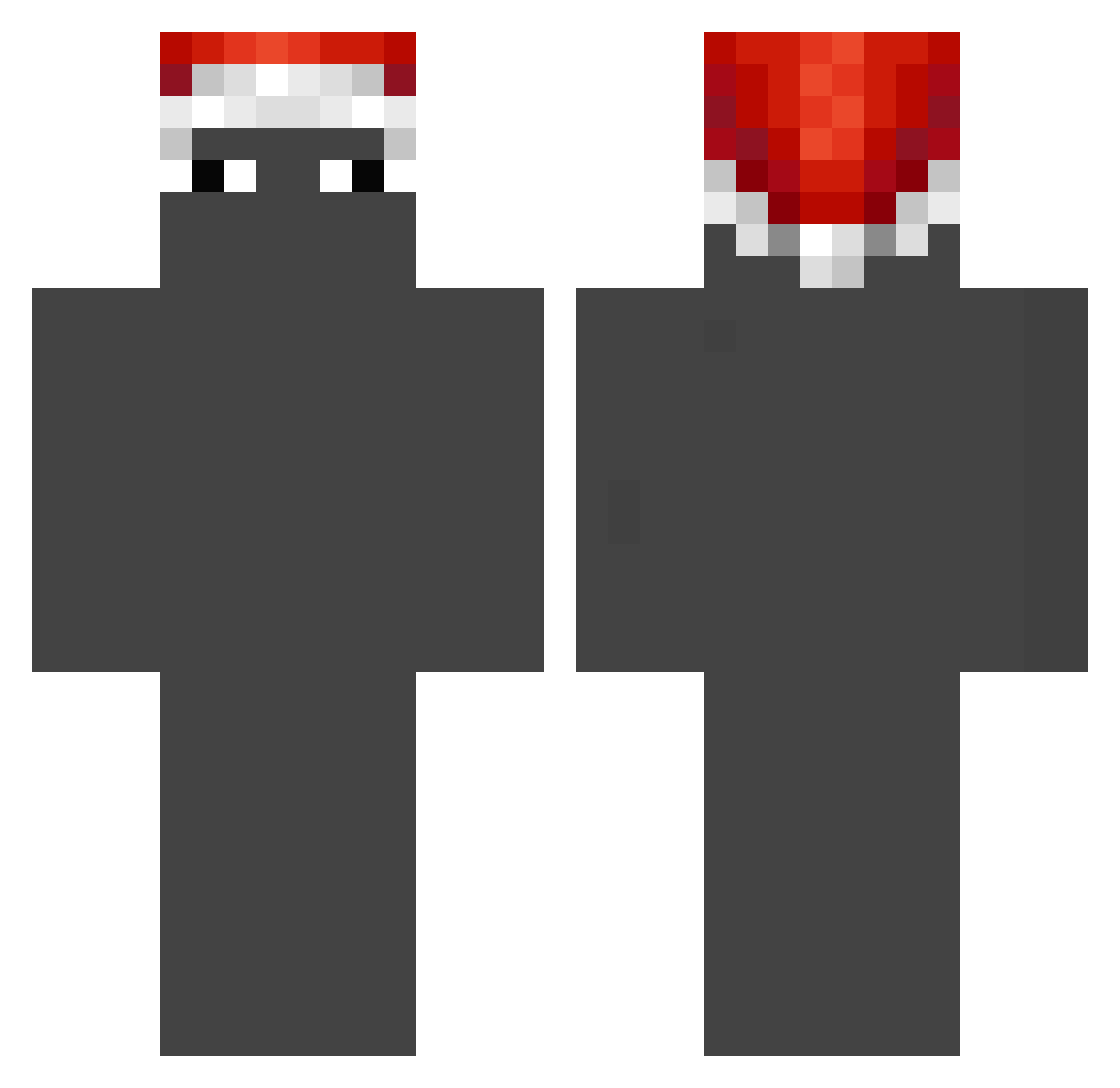 DerpBox1739 Minecraft skin, front and back view