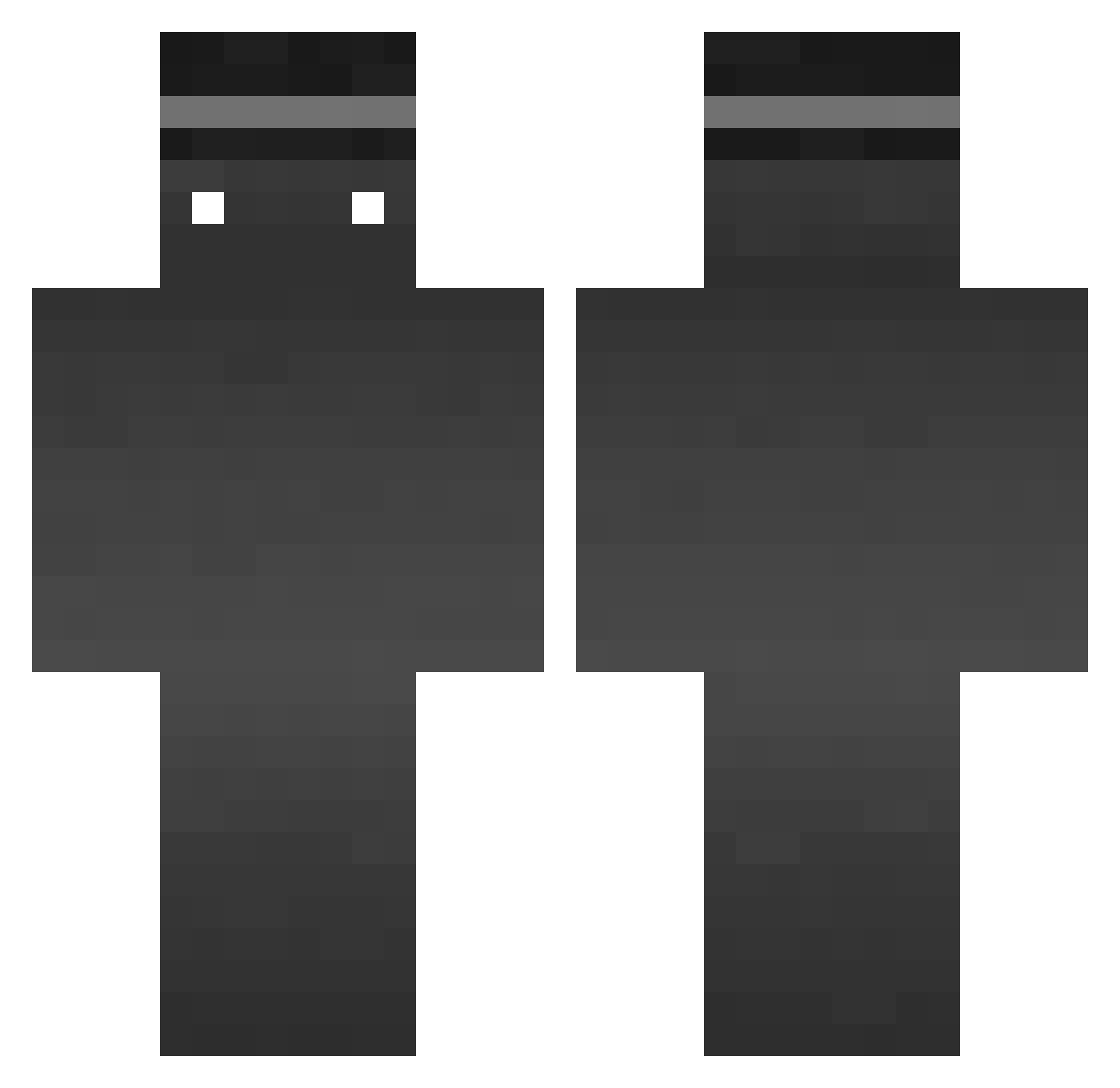 Ckjeller Minecraft skin, front and back view
