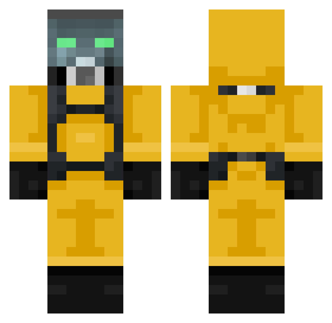 NASSHIRO Minecraft skin, front and back view