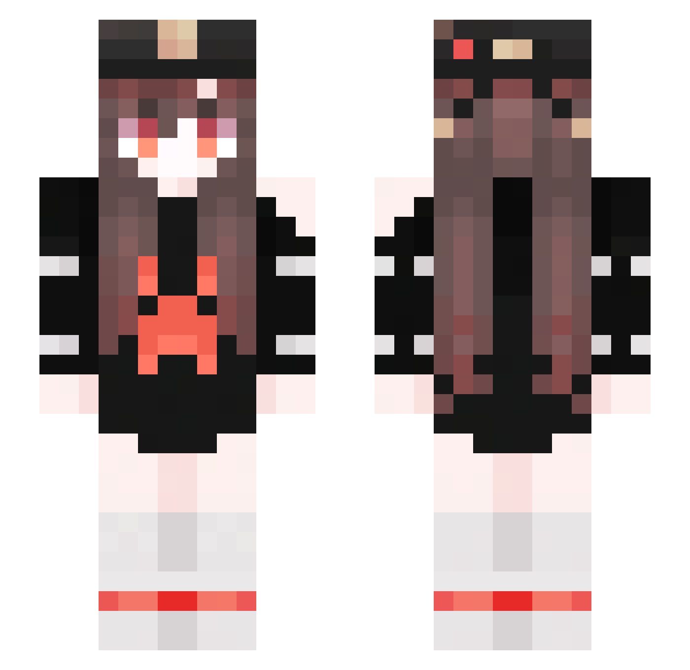 yunjin777 Minecraft skin, front and back view