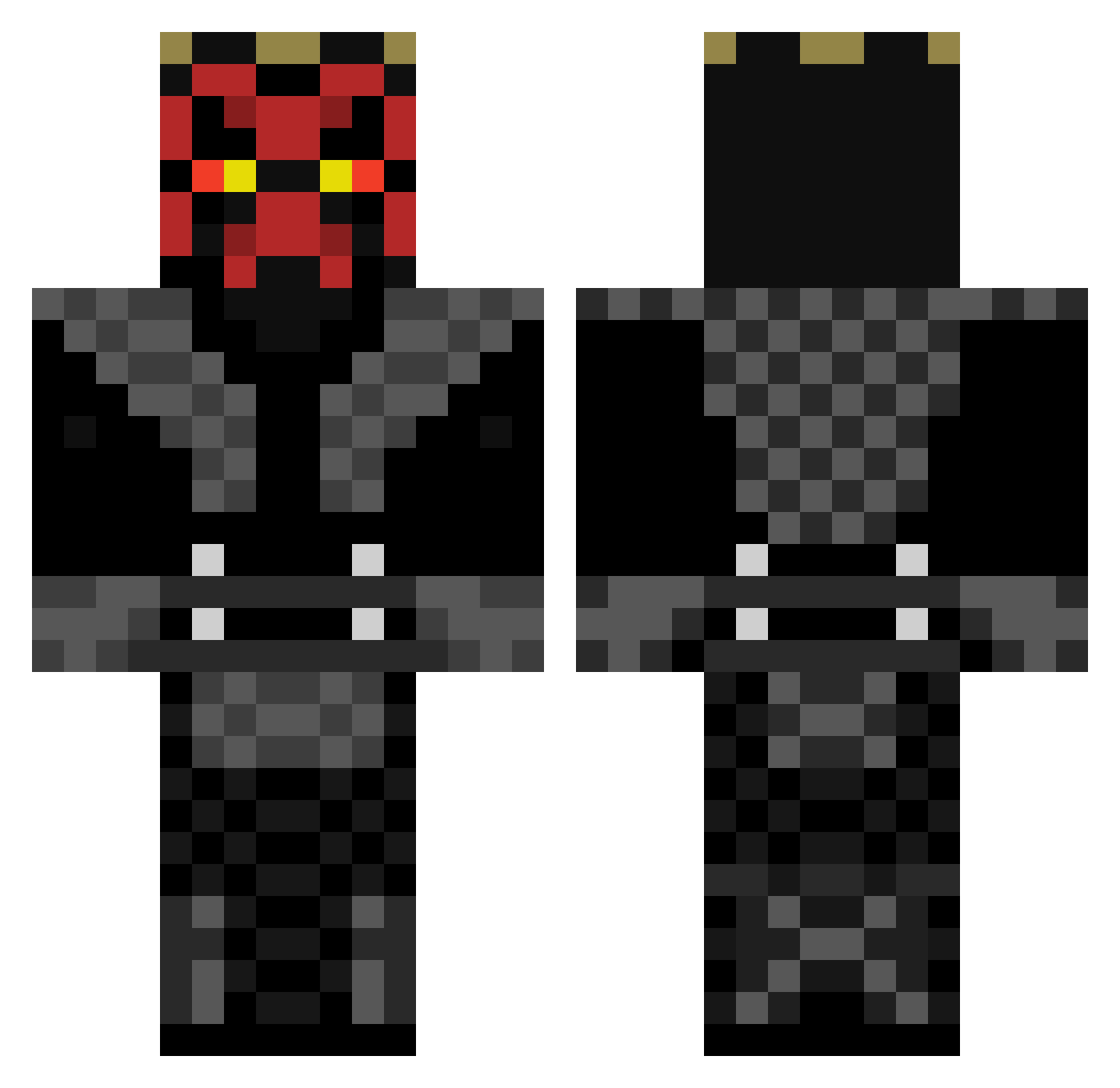 Spocony_Tunczyk Minecraft skin, front and back view