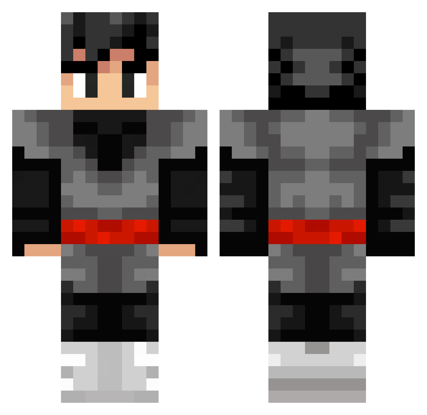 fkz0 Minecraft skin, front and back view