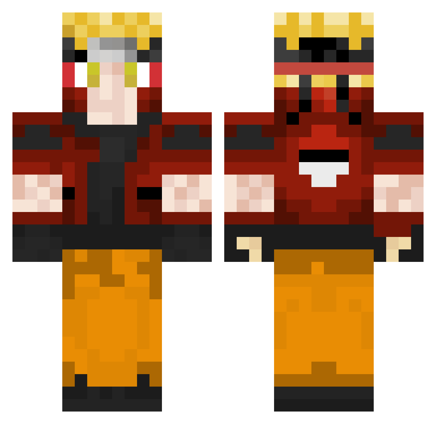 Fei_cui Minecraft skin, front and back view