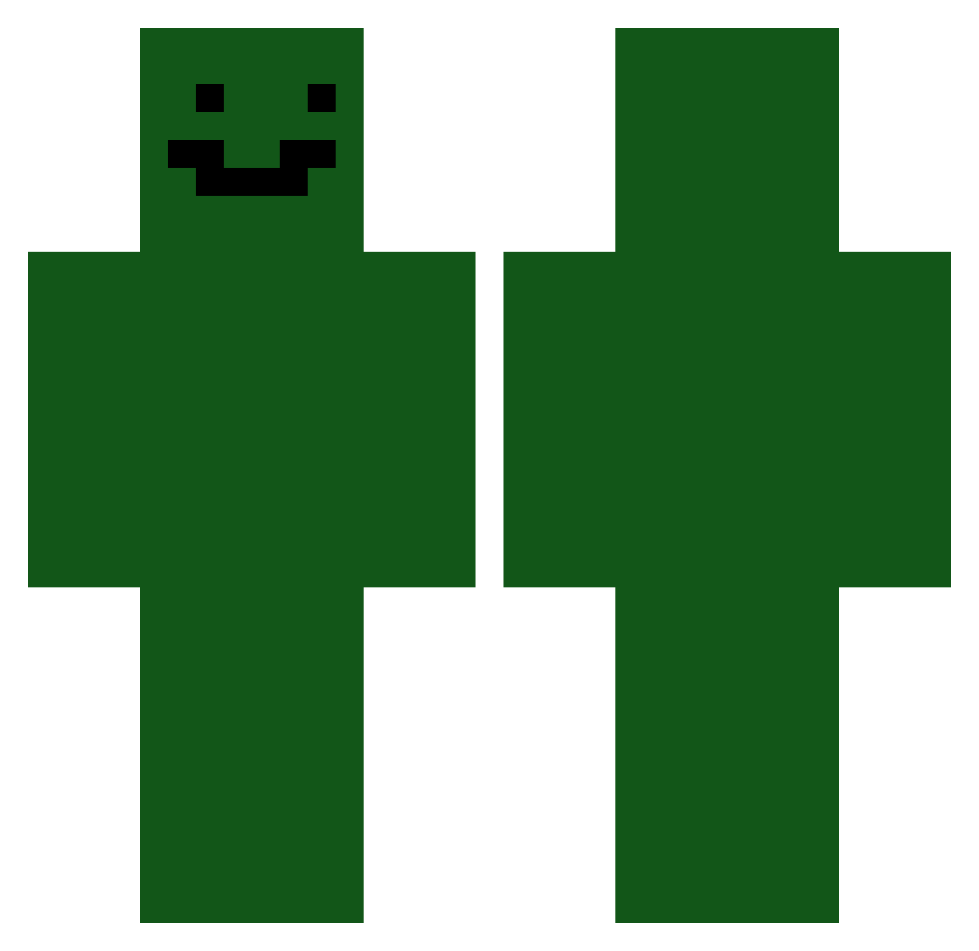 tion8900 Minecraft skin, front and back view