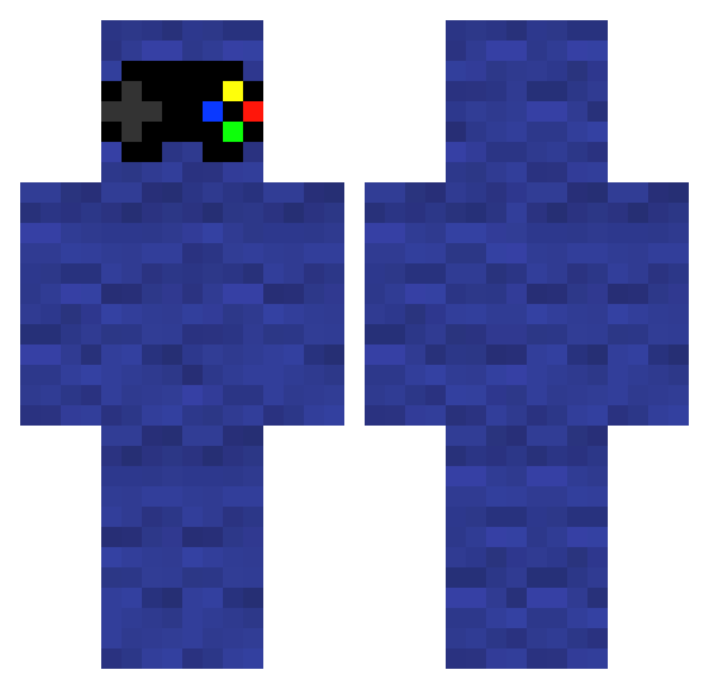 MAUSGIC1132 Minecraft skin, front and back view