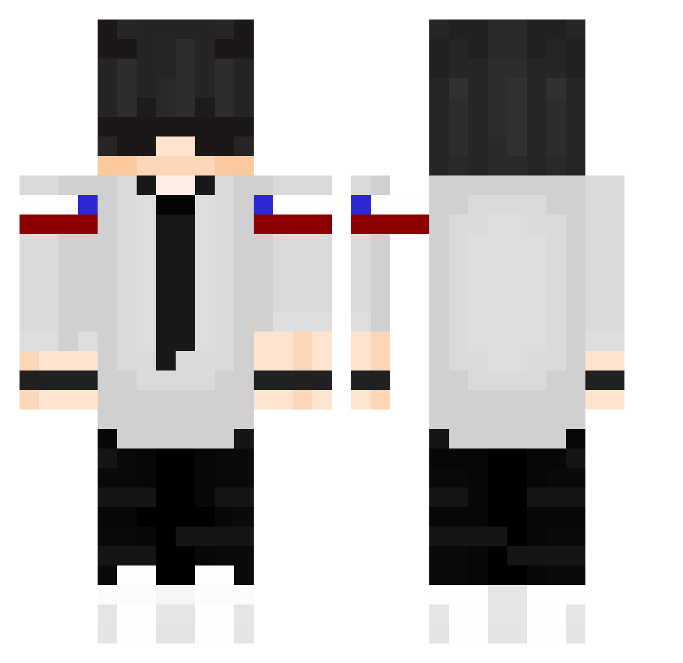 Santo_MC Minecraft skin, front and back view