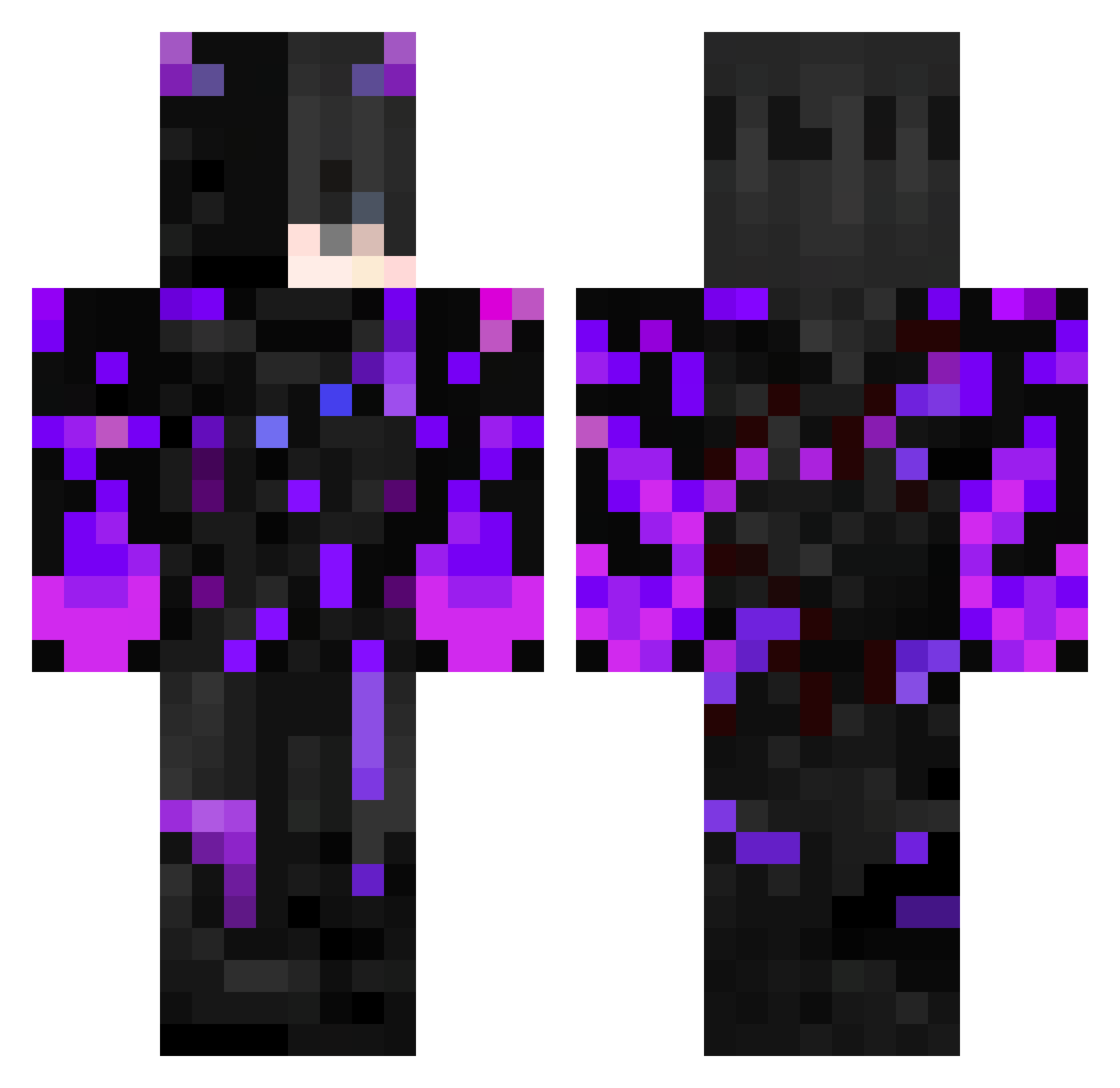 Chamalow_du06 Minecraft skin, front and back view