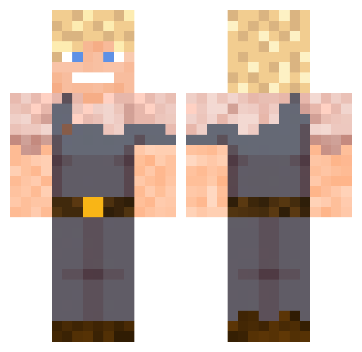 Finn_Took Minecraft skin, front and back view
