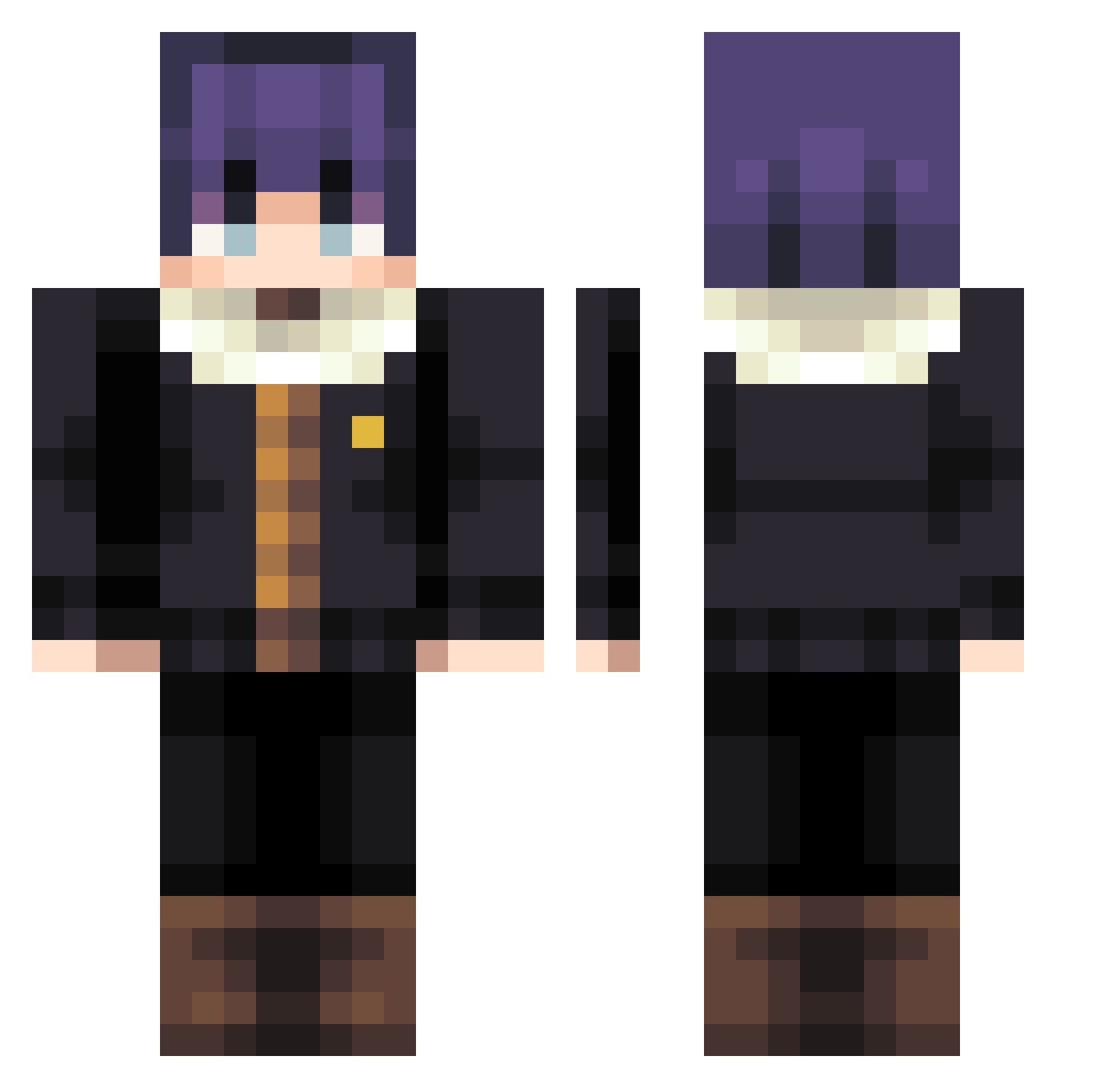 Munguia117 Minecraft skin, front and back view
