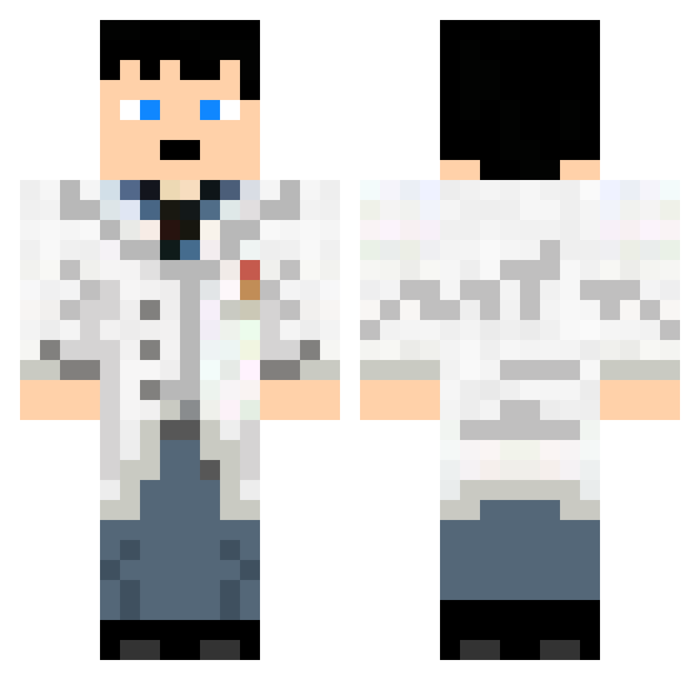 Hungry_Wizard Minecraft skin, front and back view