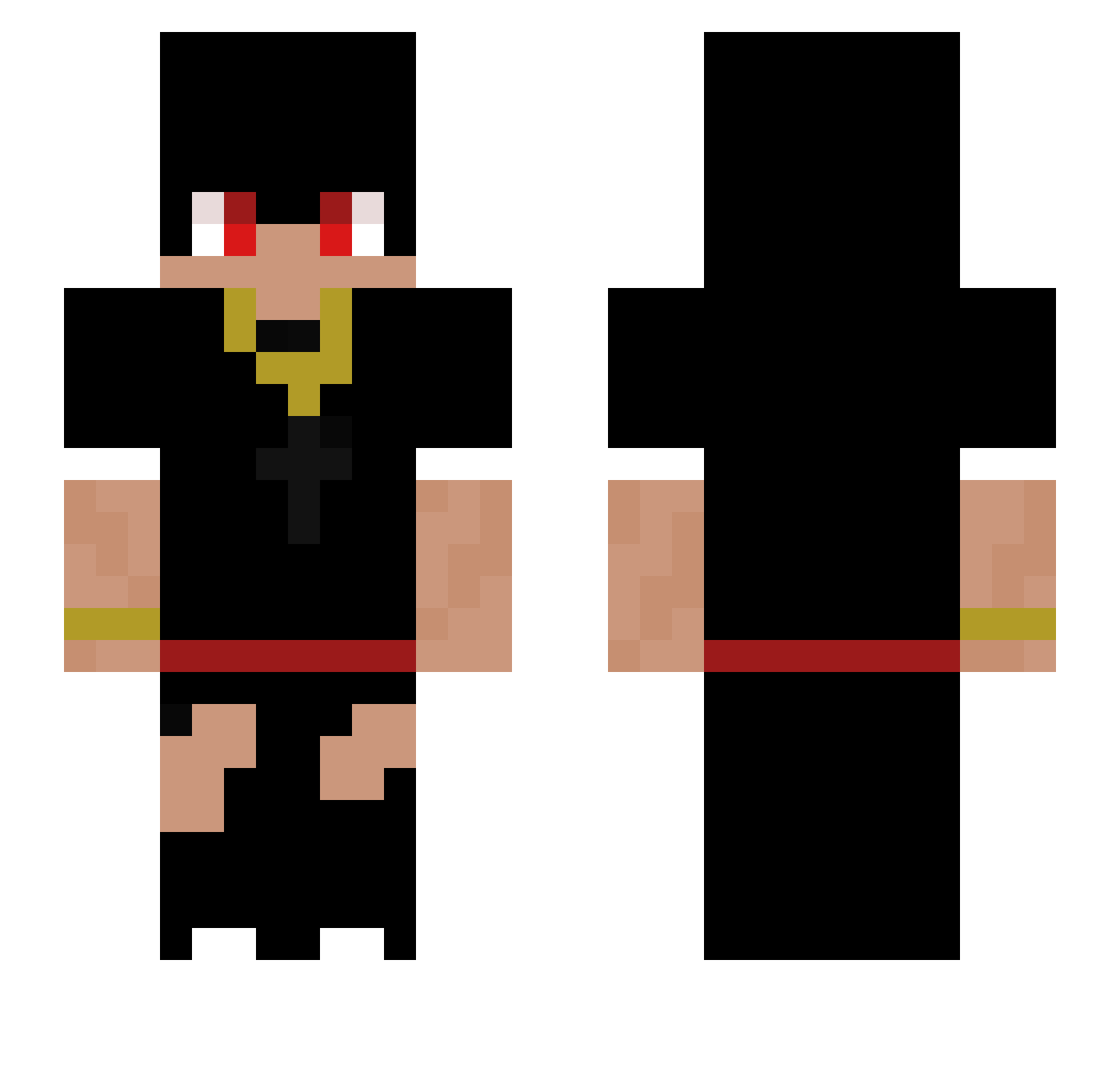 PETITE12YEAROLD Minecraft skin, front and back view