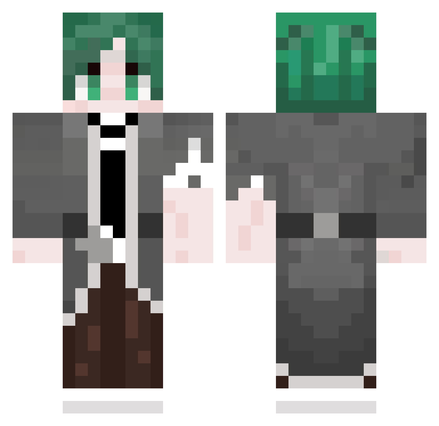 Api85 Minecraft skin, front and back view