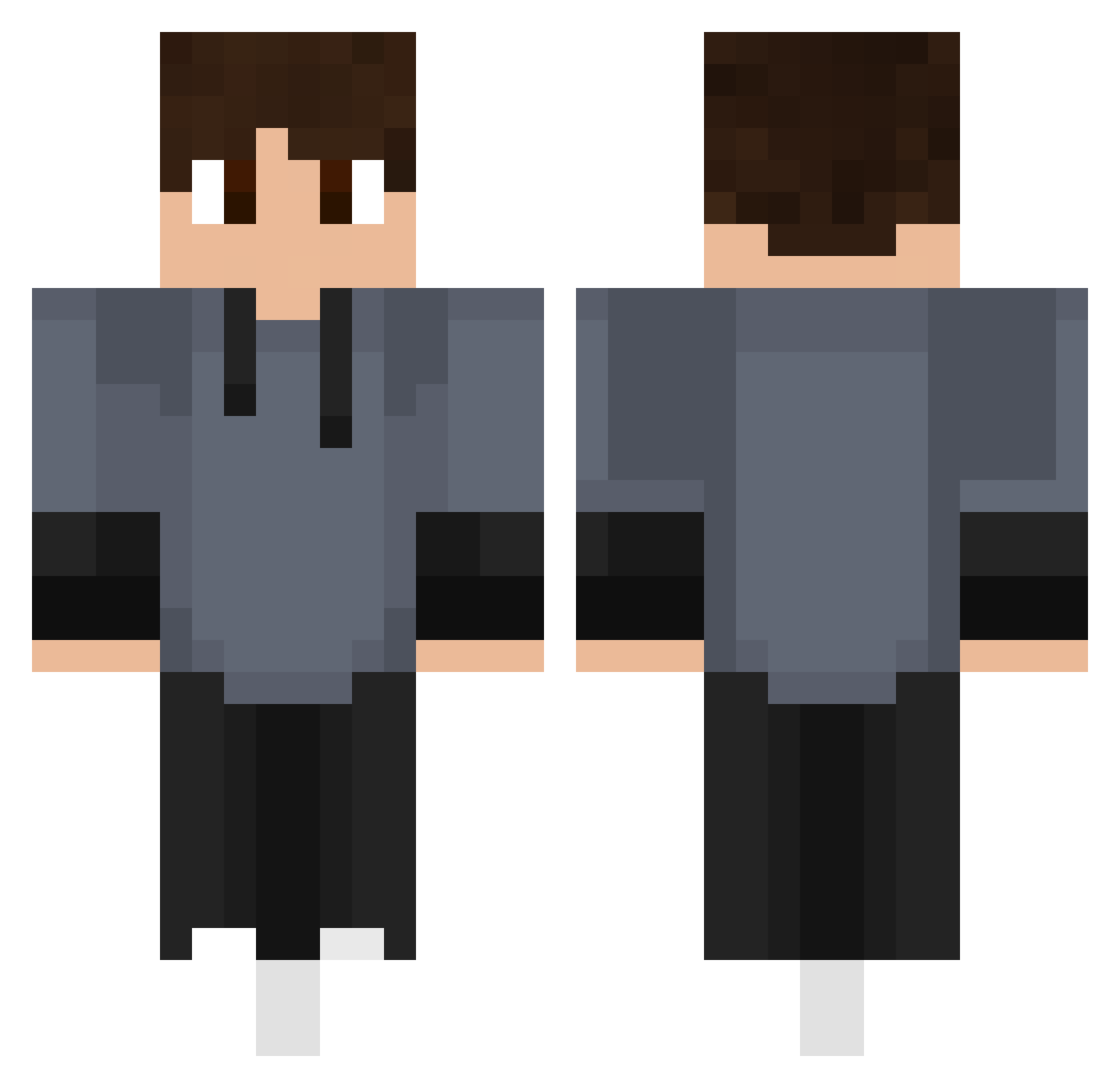 louisksks Minecraft skin, front and back view