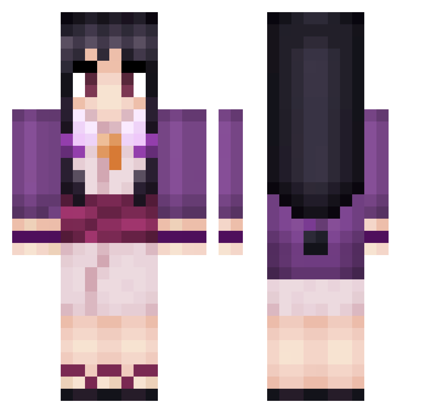 Talion_M Minecraft skin, front and back view
