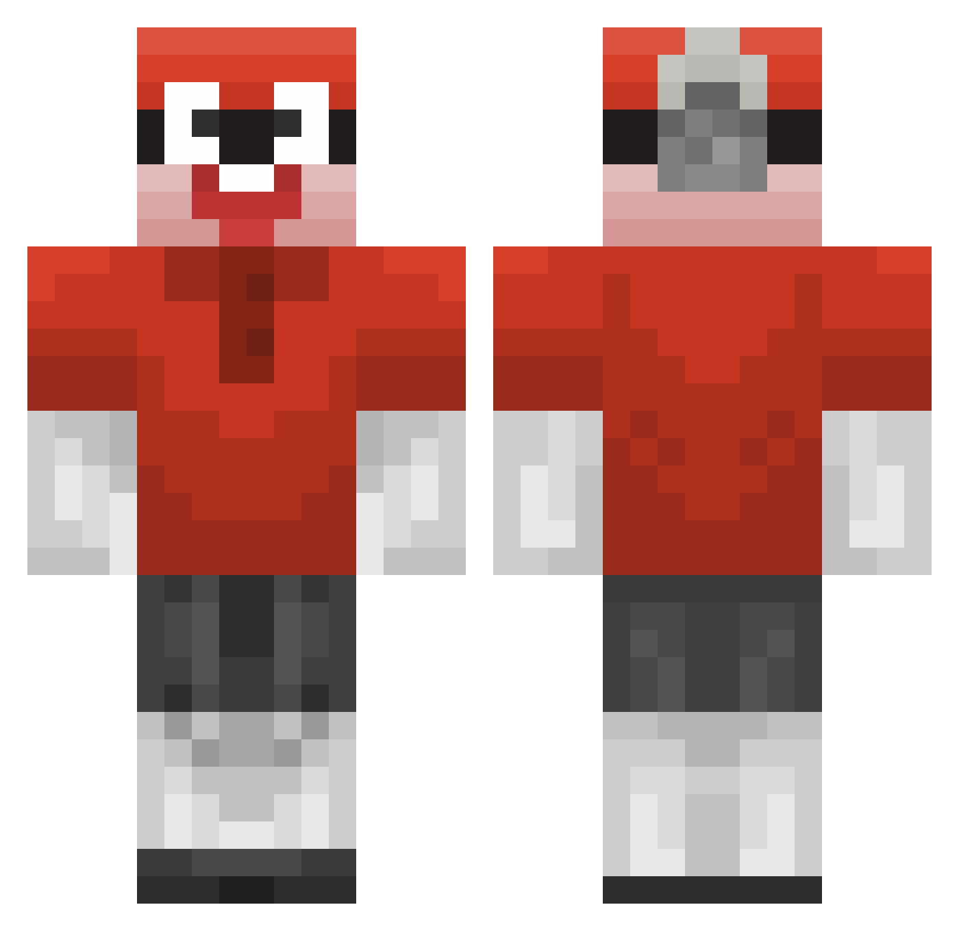 I_Make_Saints Minecraft skin, front and back view