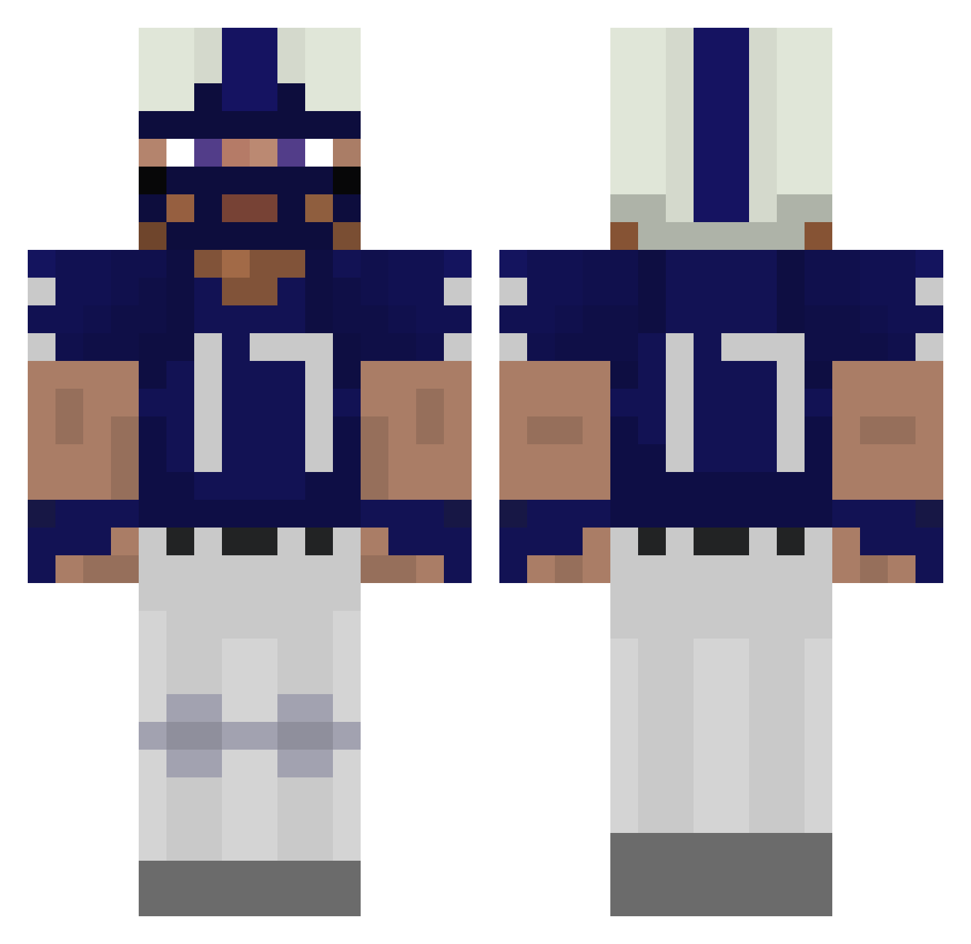 Liam5710 Minecraft skin, front and back view