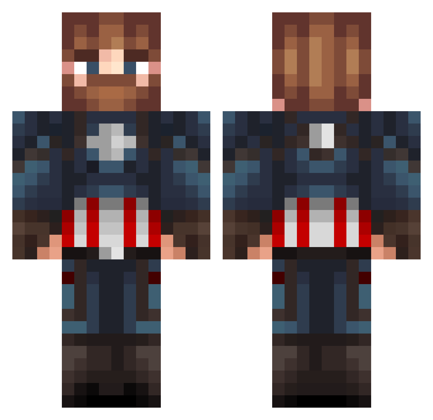 Sapito_Fachero Minecraft skin, front and back view