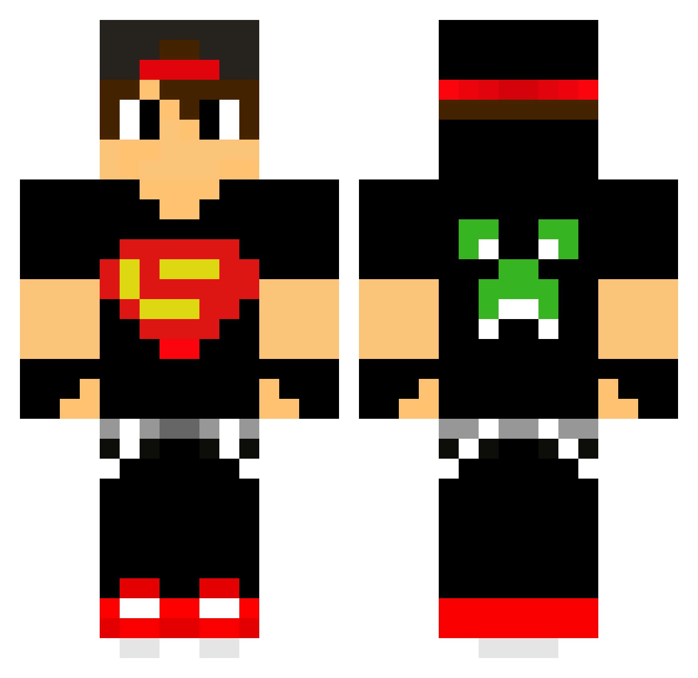 iiAnis_Dz Minecraft skin, front and back view