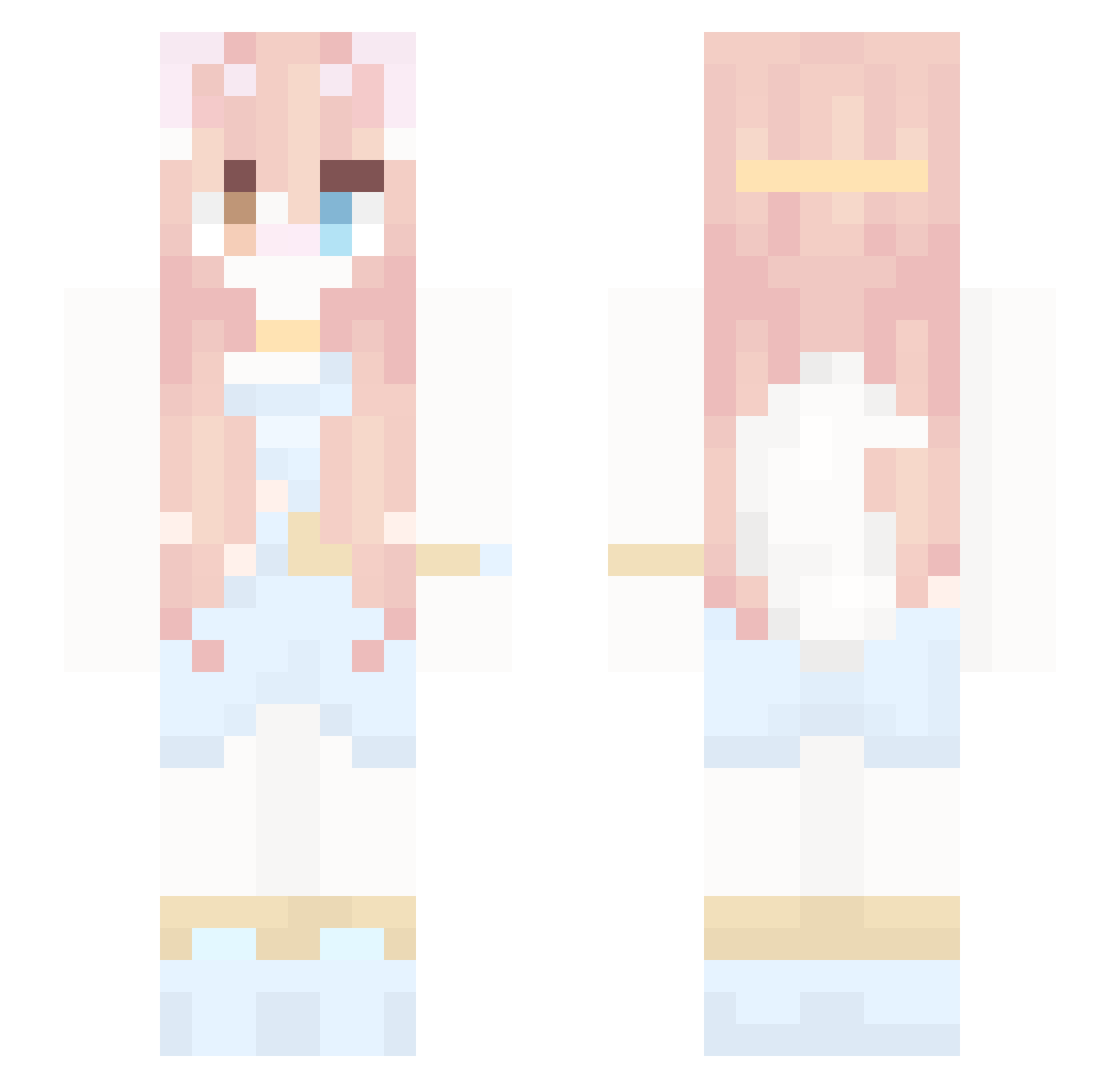 remtrik Minecraft skin, front and back view