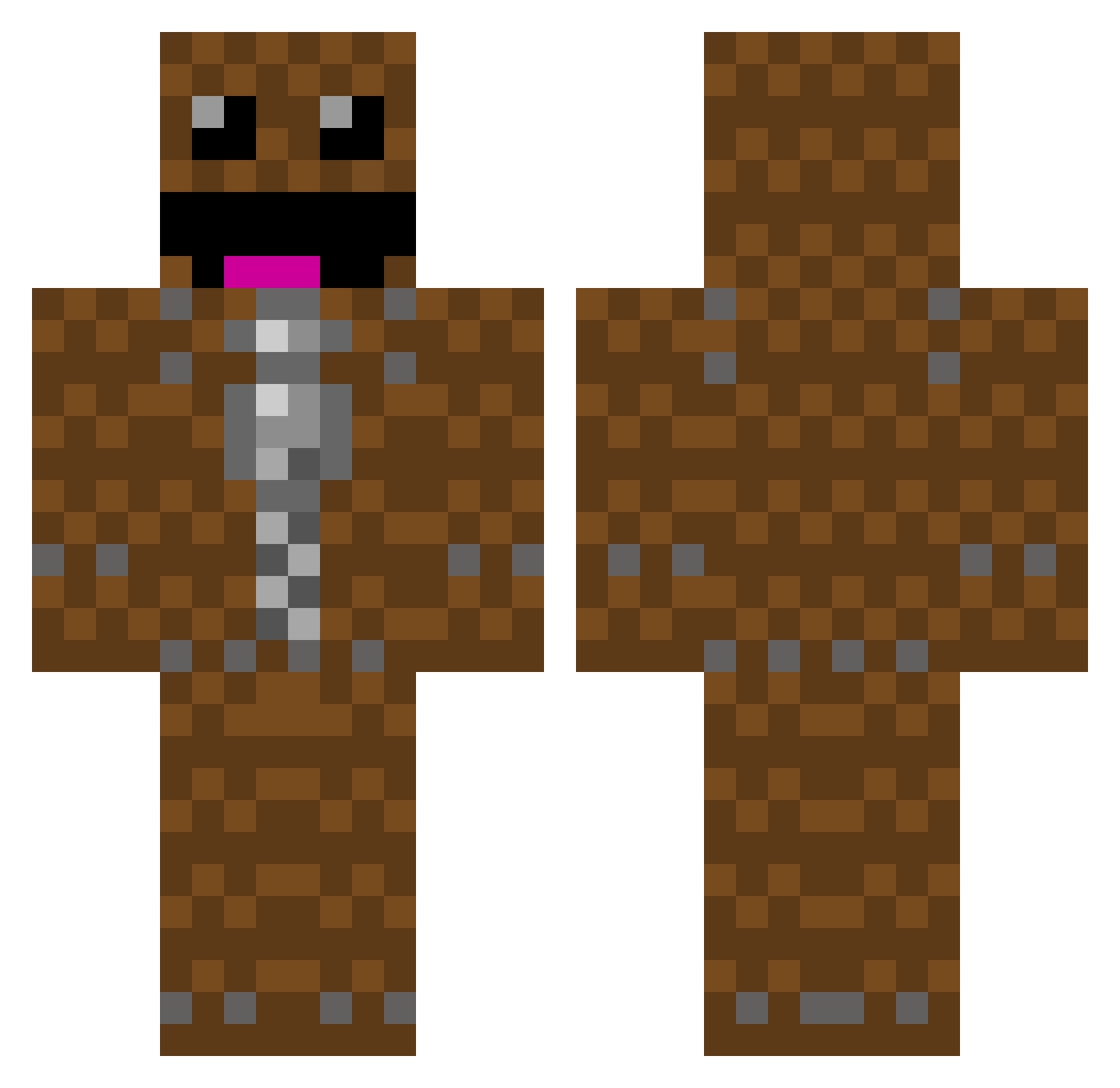 MindJamDan Minecraft skin, front and back view