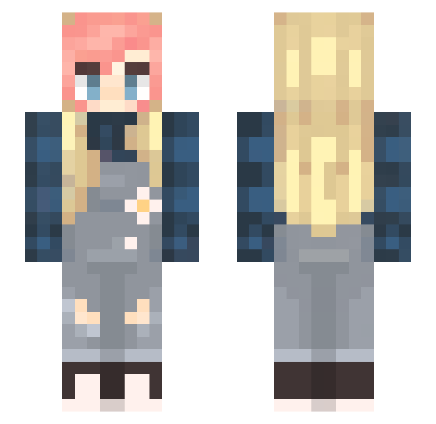 chihuahua_t0by Minecraft skin, front and back view