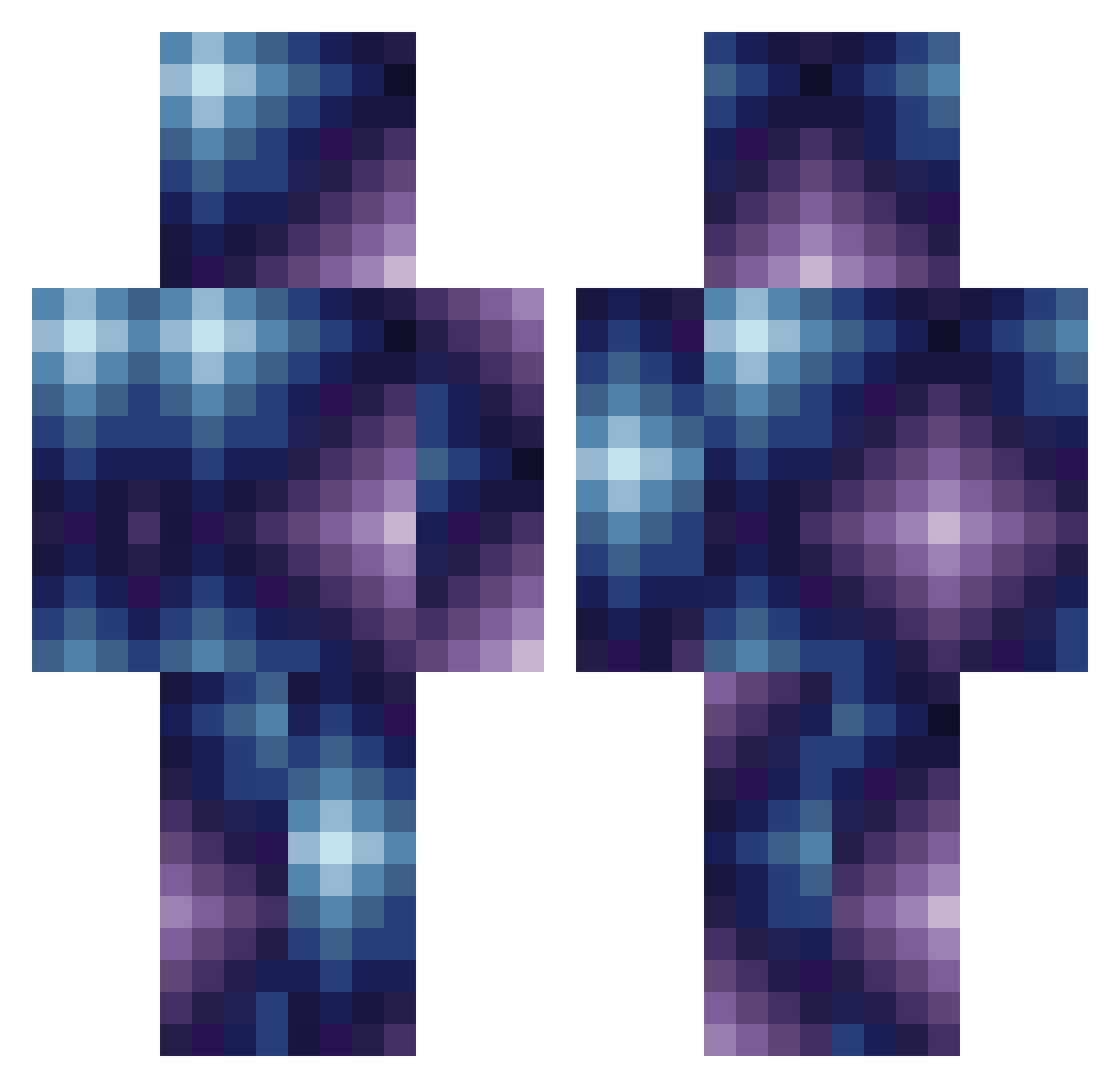 sanic_running Minecraft skin, front and back view