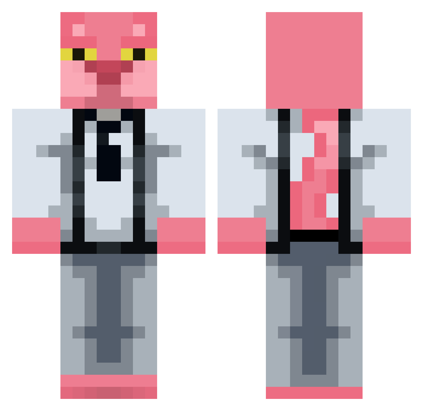 kodavin Minecraft skin, front and back view