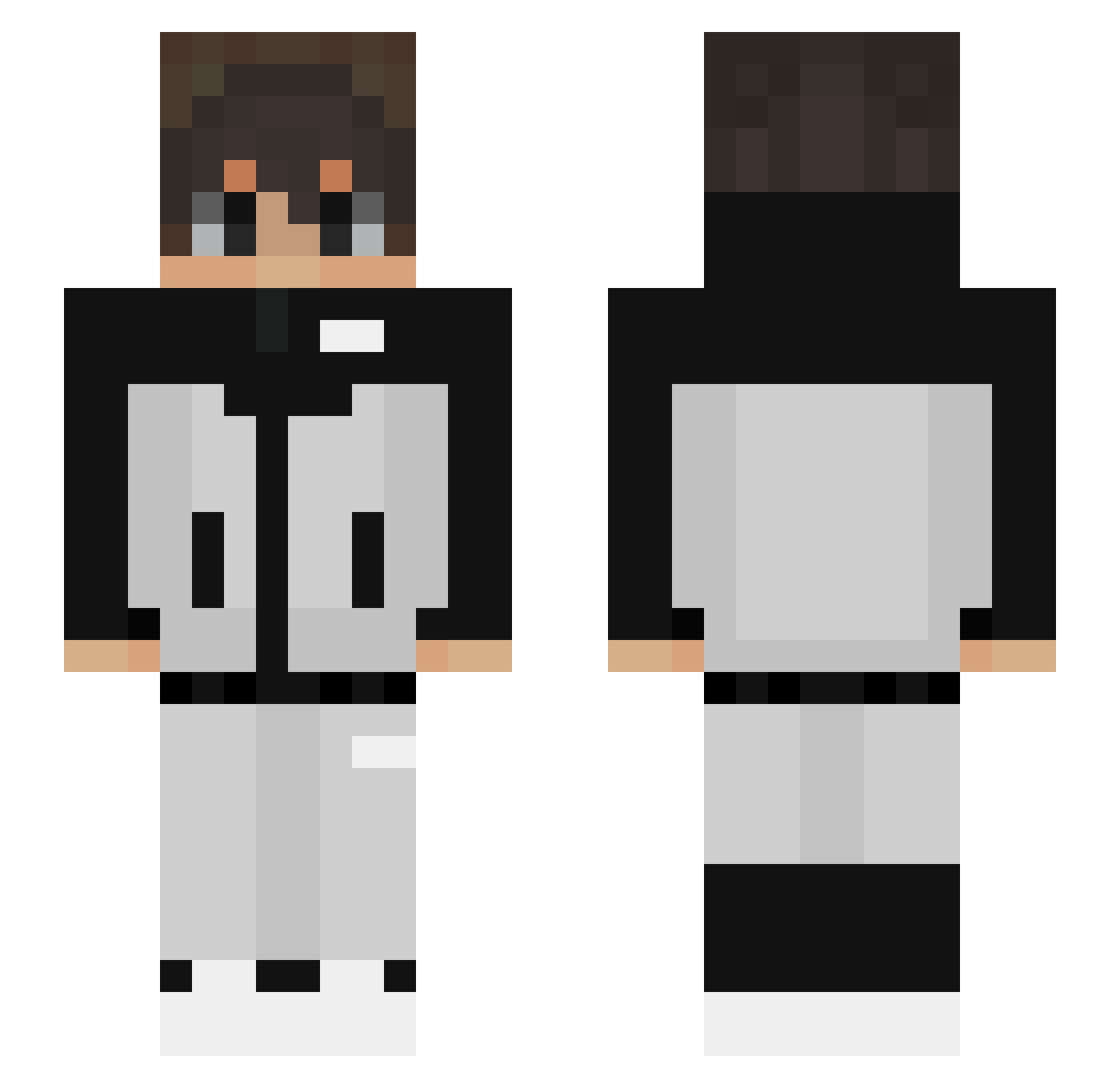 JaMoneyy Minecraft skin, front and back view