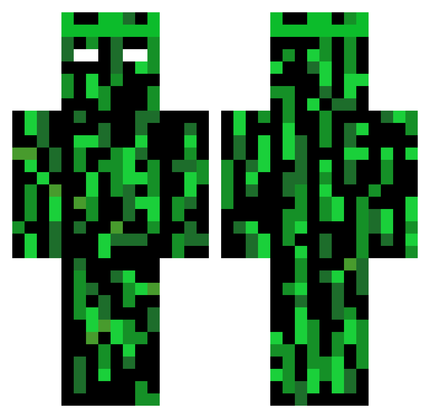 byt3s_ Minecraft skin, front and back view