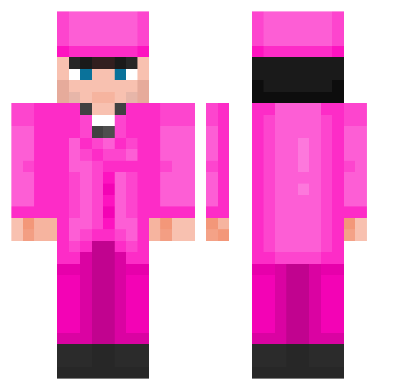 DonGandonPatron Minecraft skin, front and back view