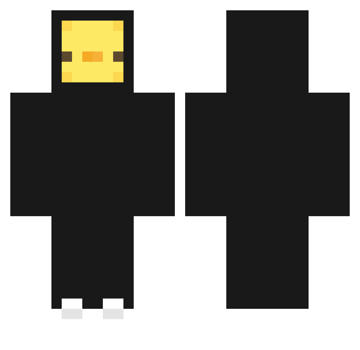 StewTheFish Minecraft skin, front and back view