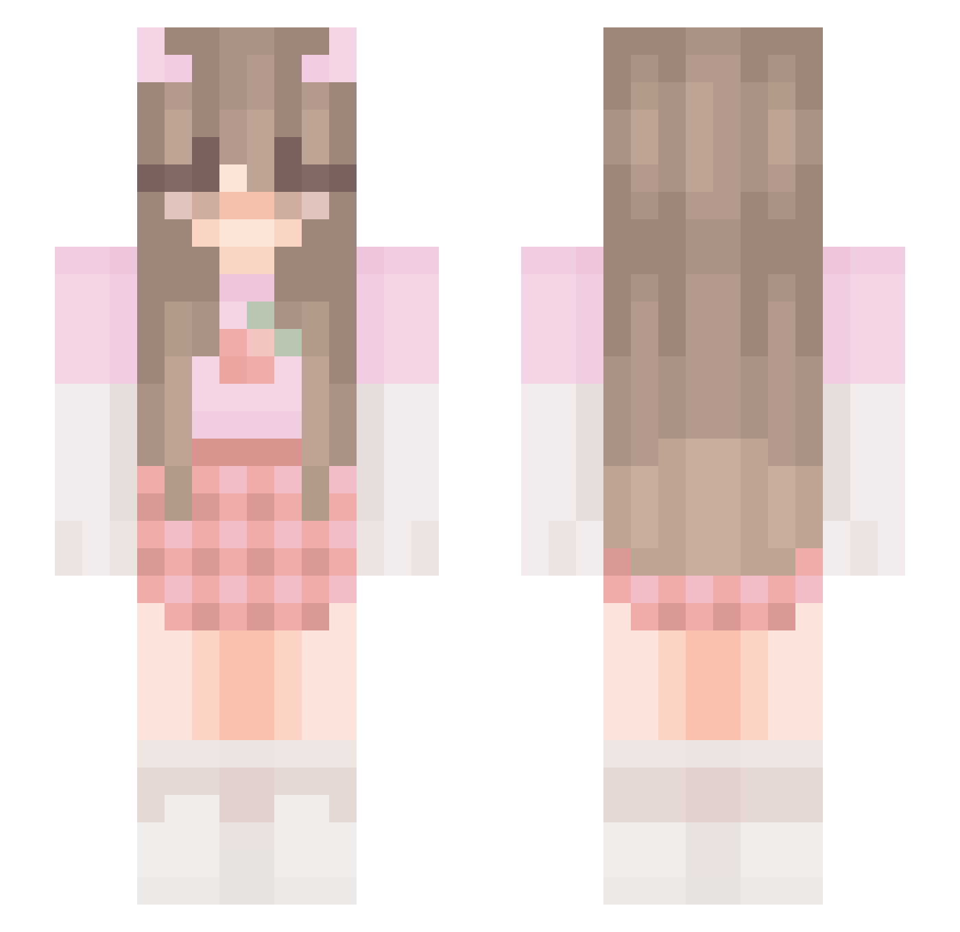 j3suschris Minecraft skin, front and back view