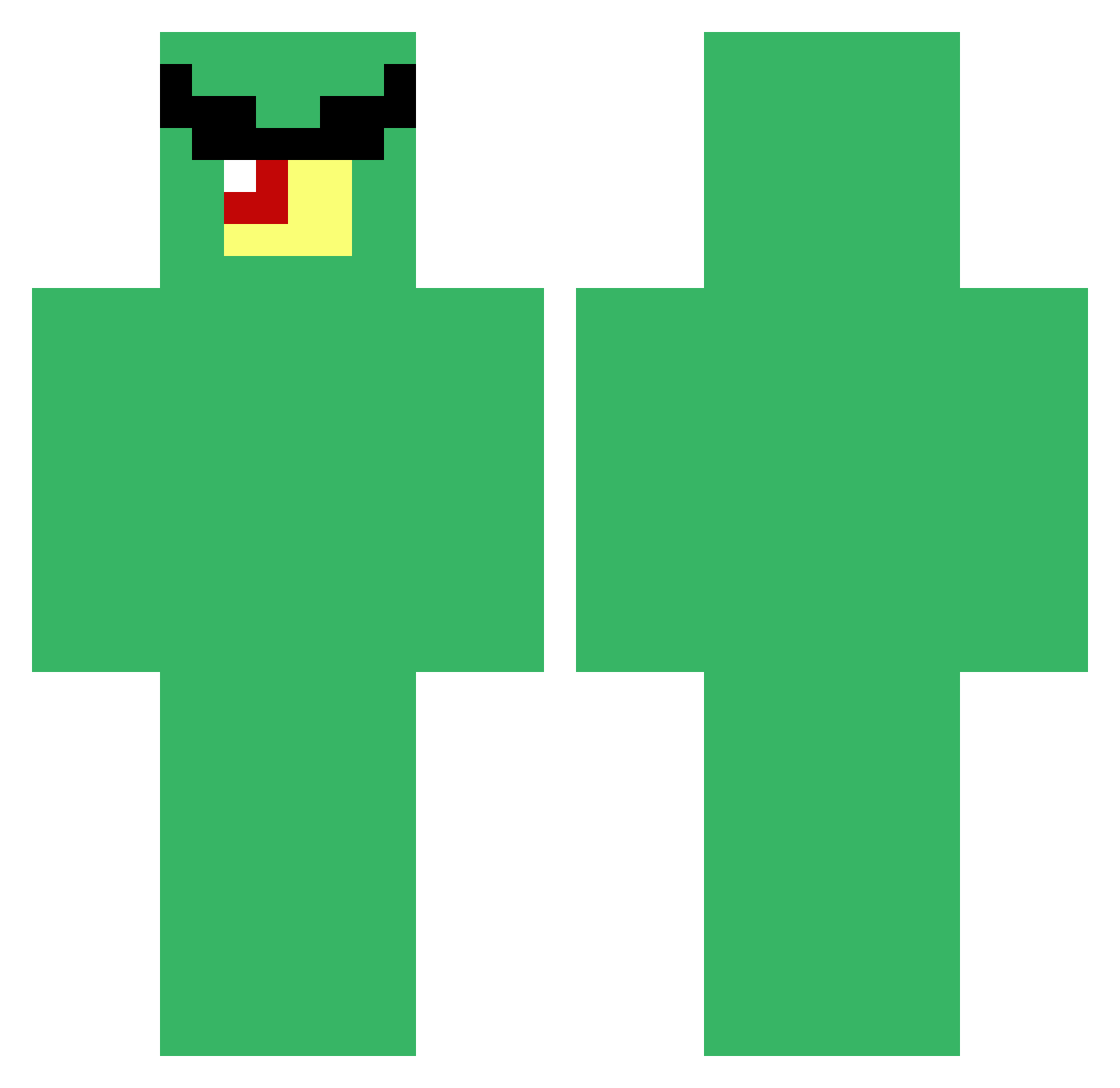 Plankton228336 Minecraft skin, front and back view