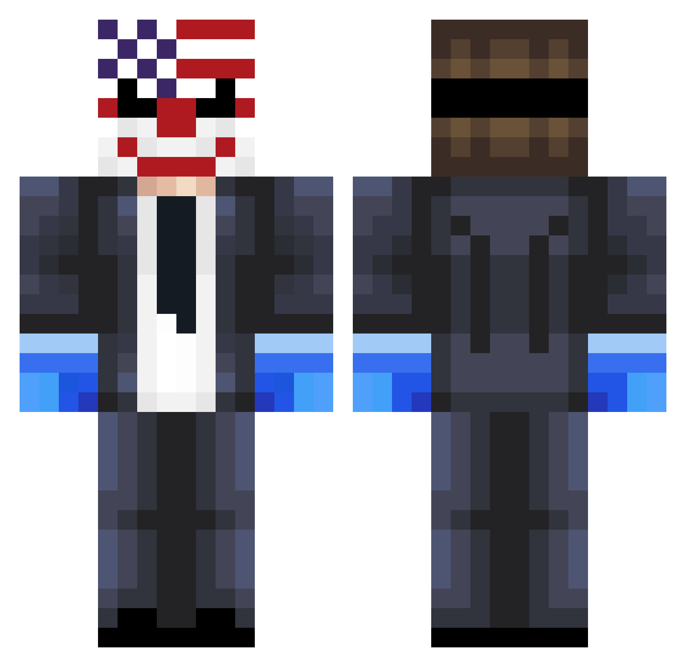 worldestroyer982 Minecraft skin, front and back view