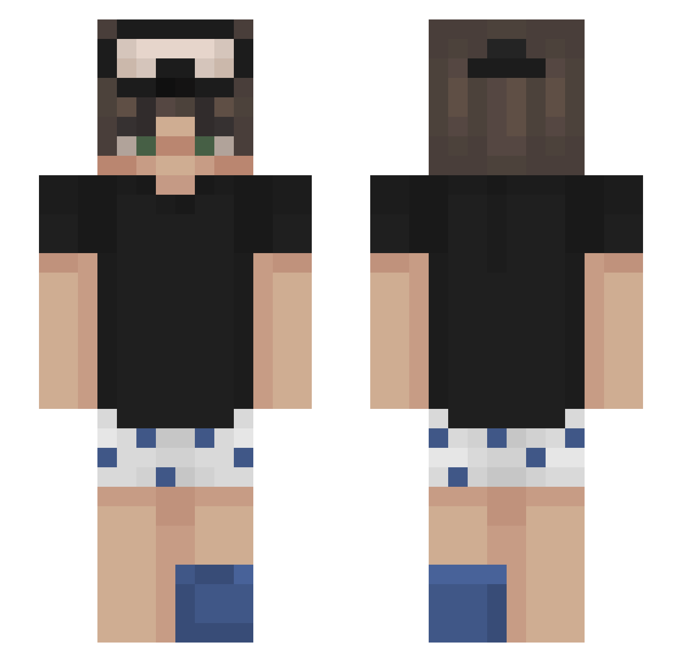 kayleighw_ Minecraft skin, front and back view
