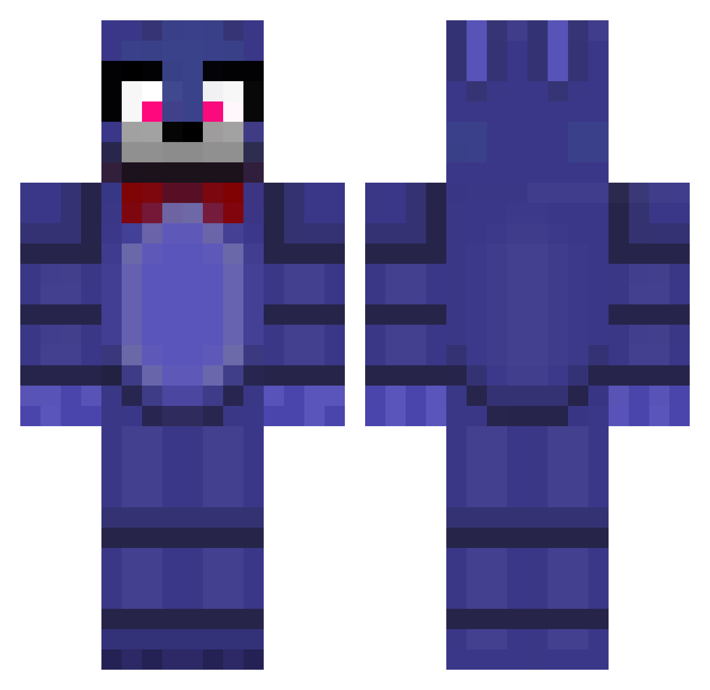 PAGANIZONDAR7as Minecraft skin, front and back view