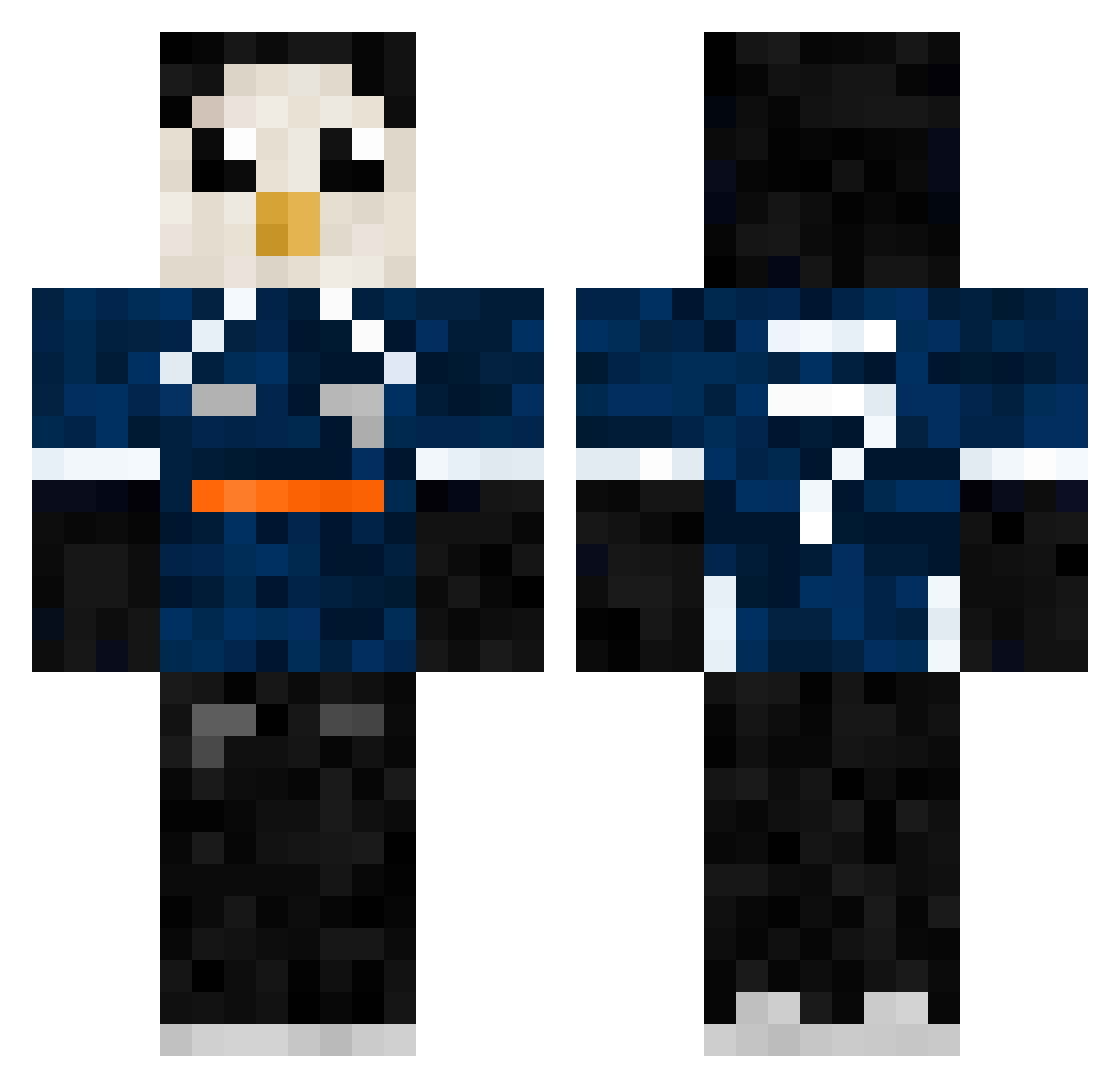 KC_Lucasinho Minecraft skin, front and back view