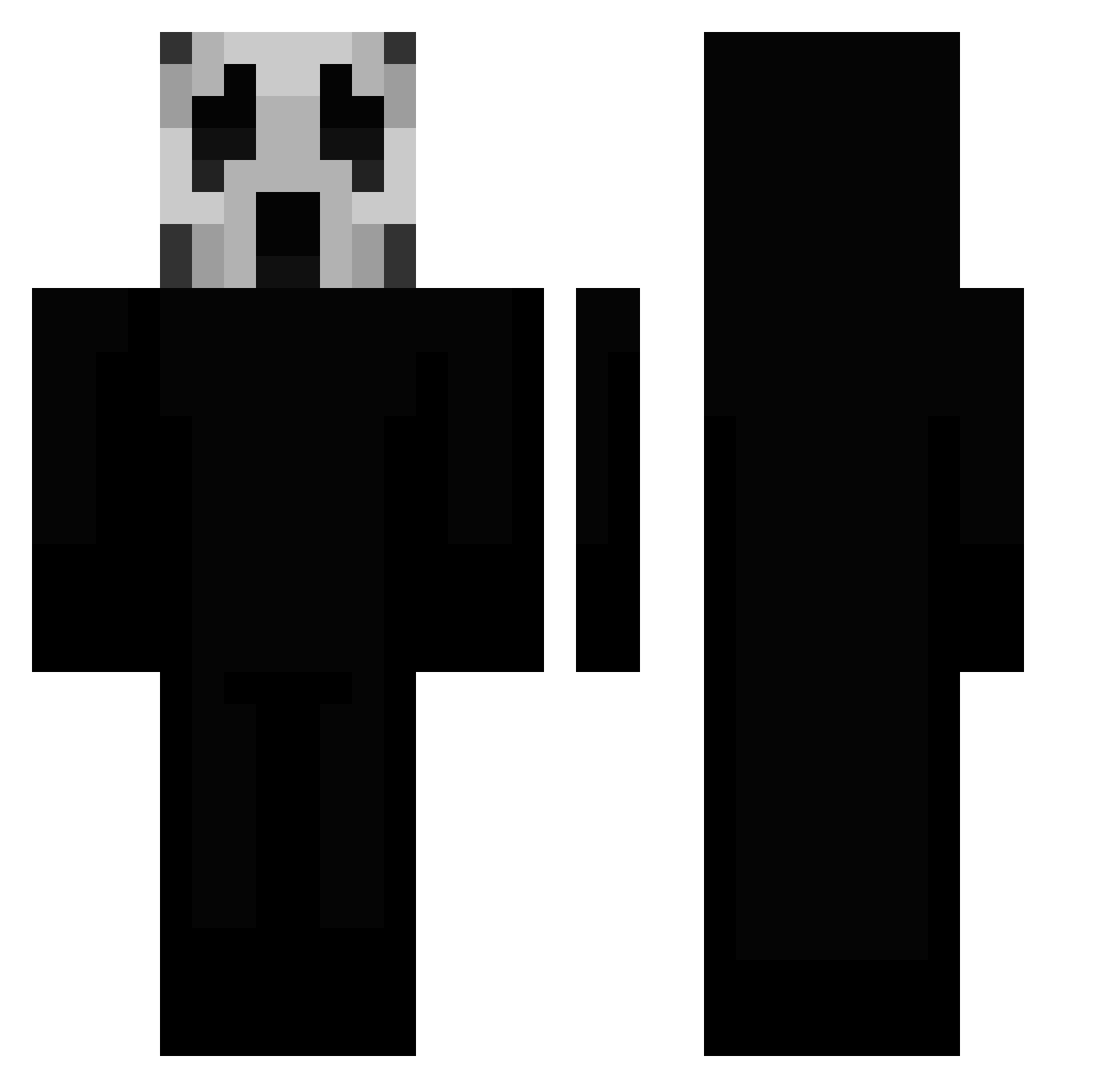 adek201 Minecraft skin, front and back view
