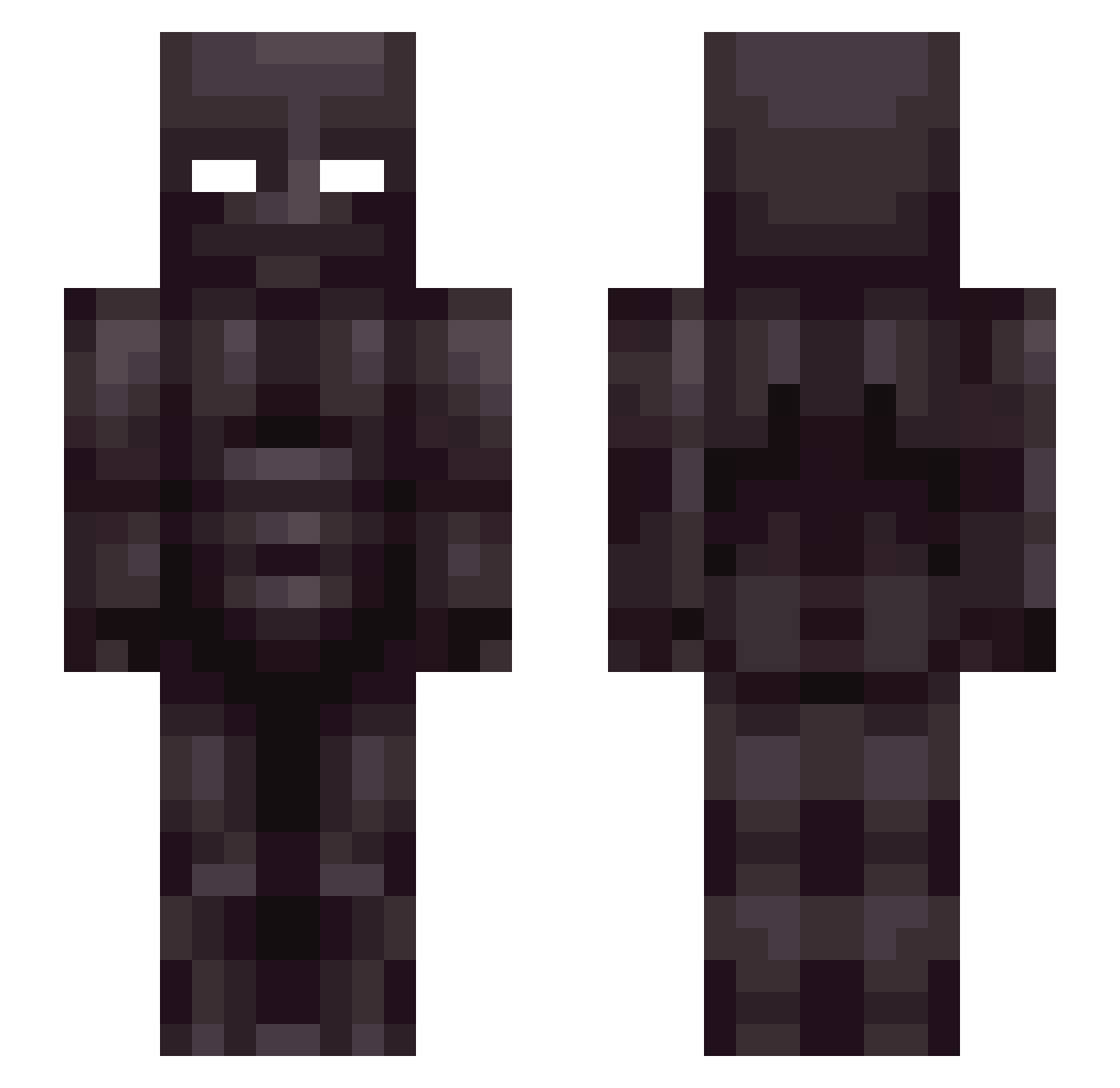 parc_eval Minecraft skin, front and back view