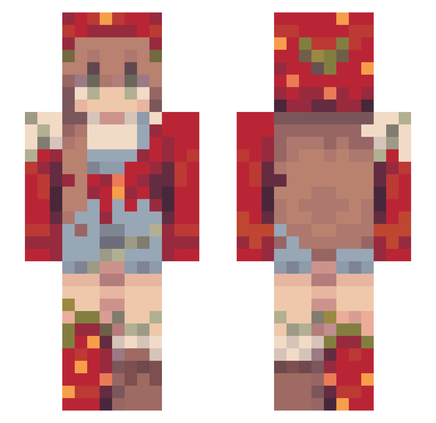 SpicyKimchi2 Minecraft skin, front and back view