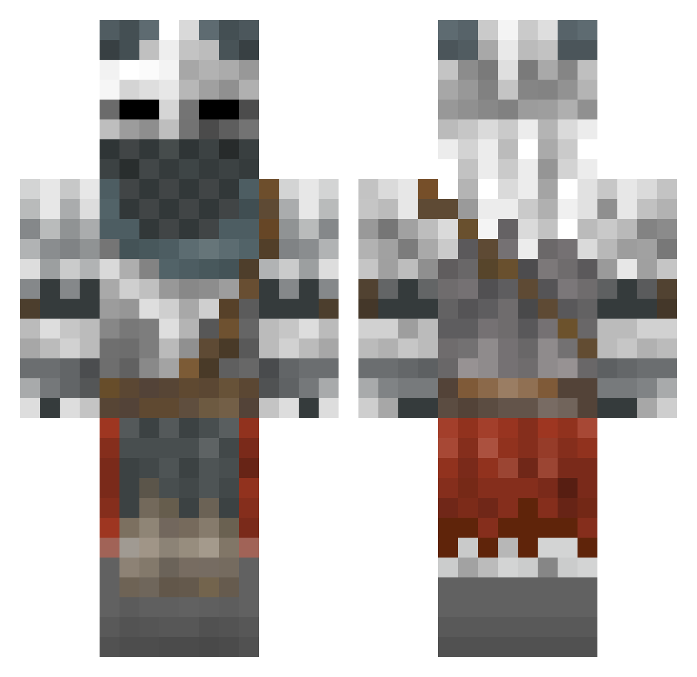Thomb_ Minecraft skin, front and back view
