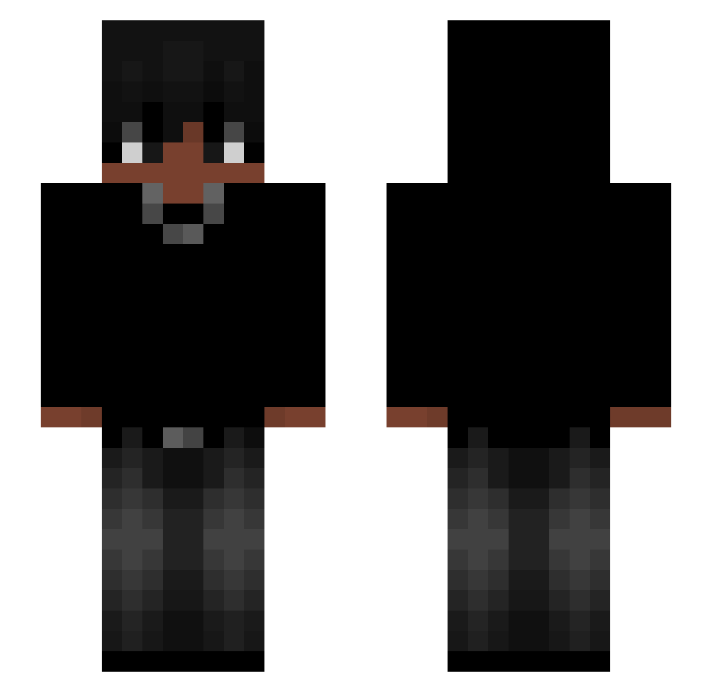 weezy7351 Minecraft skin, front and back view