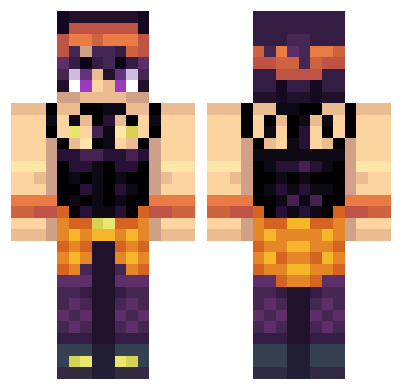 antt_is_tired Minecraft skin, front and back view